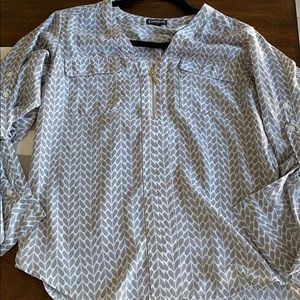 Express Quarter Zip Blouse
